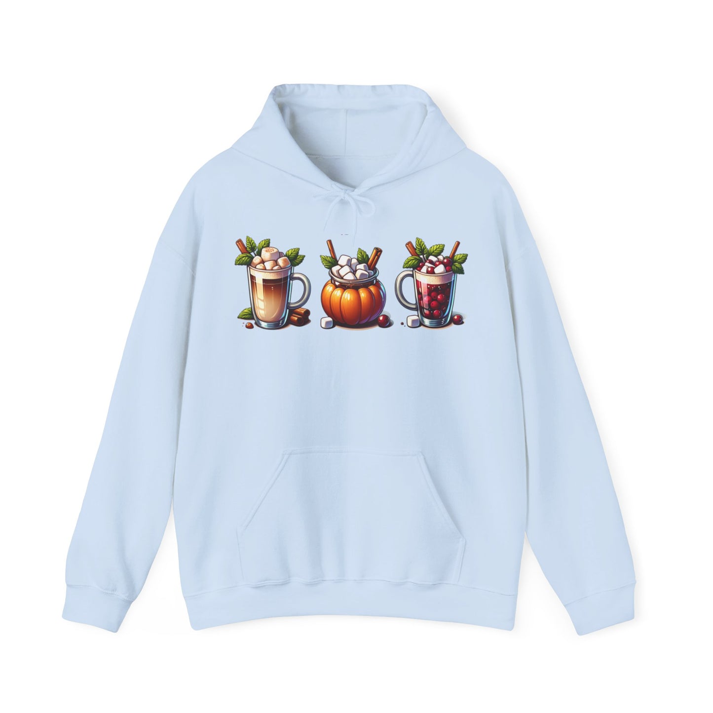 Fall Themed Drinks Graphic Hoodie