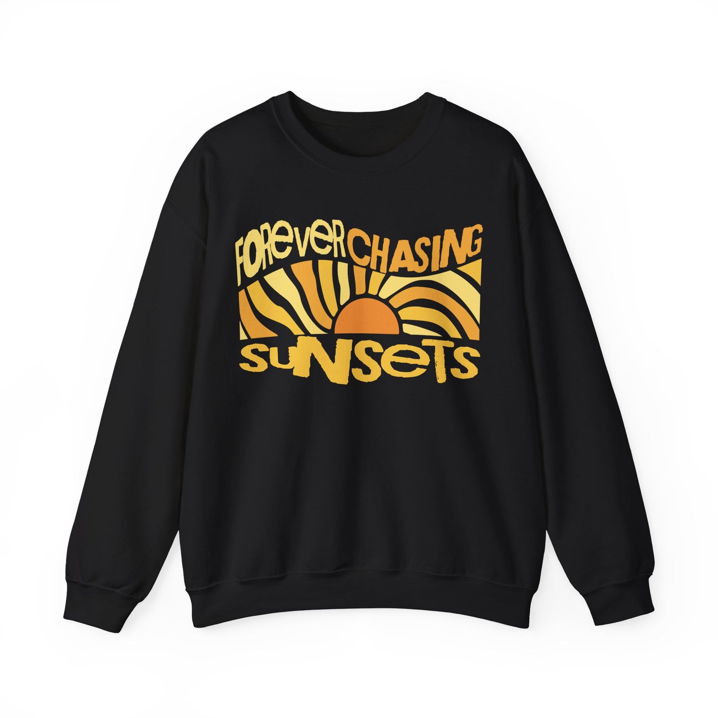 Forever Chasing Sunsets Groovy Sweatshirt