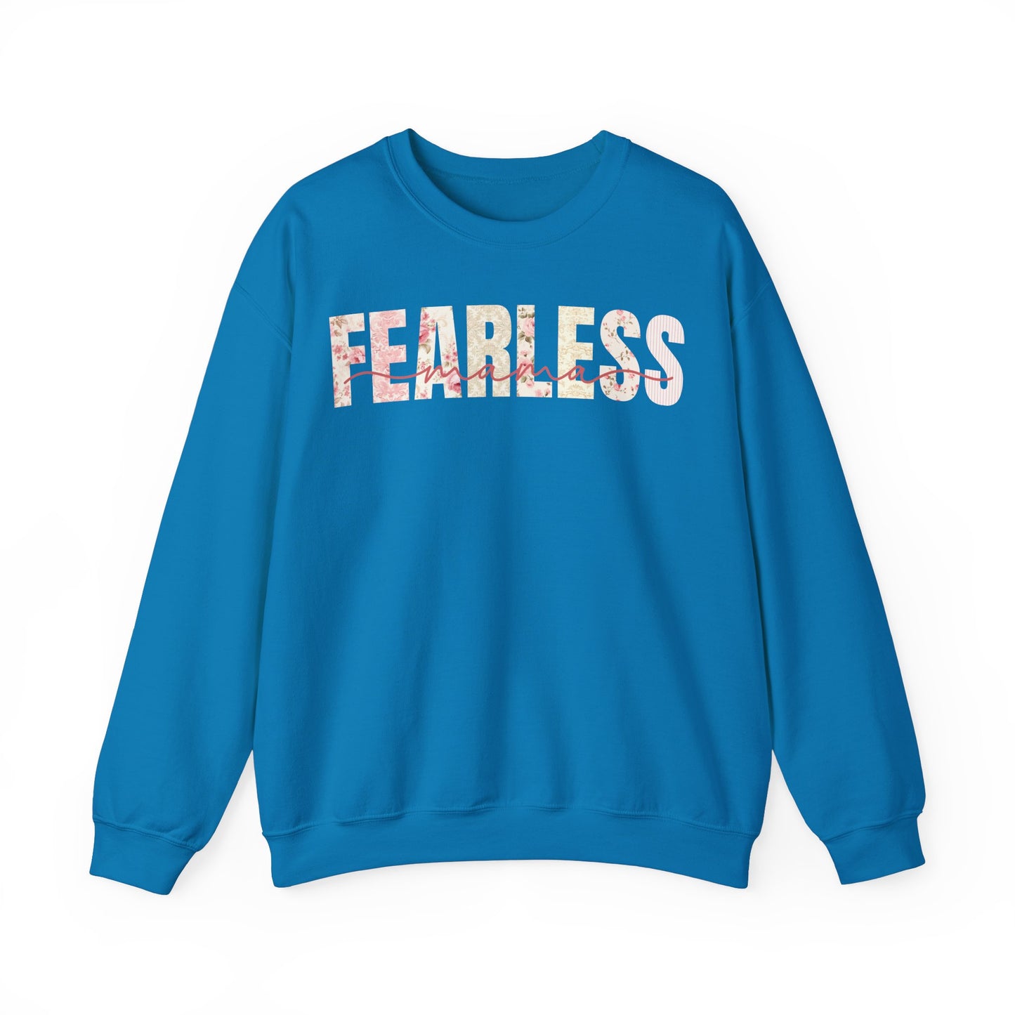 Fearless Mama Pink Floral Patterns Sweatshirt