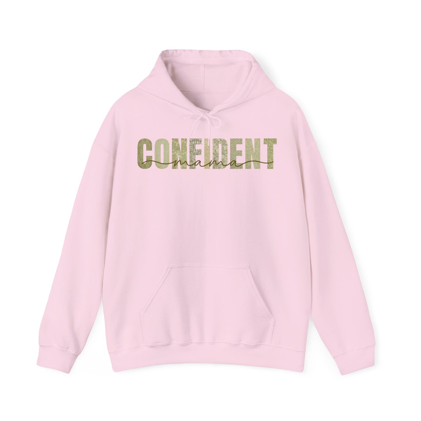 Confident Mama Green Patterns Hoodie