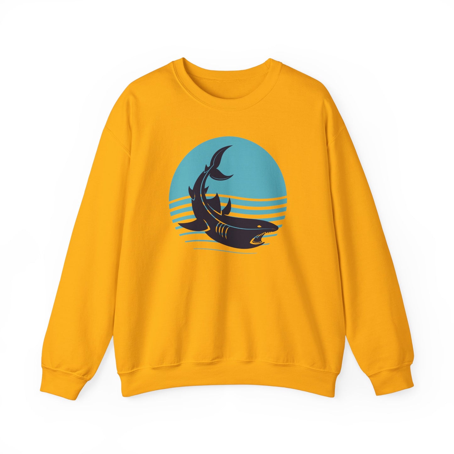 Shark and Waves Graphic Sweatshirt