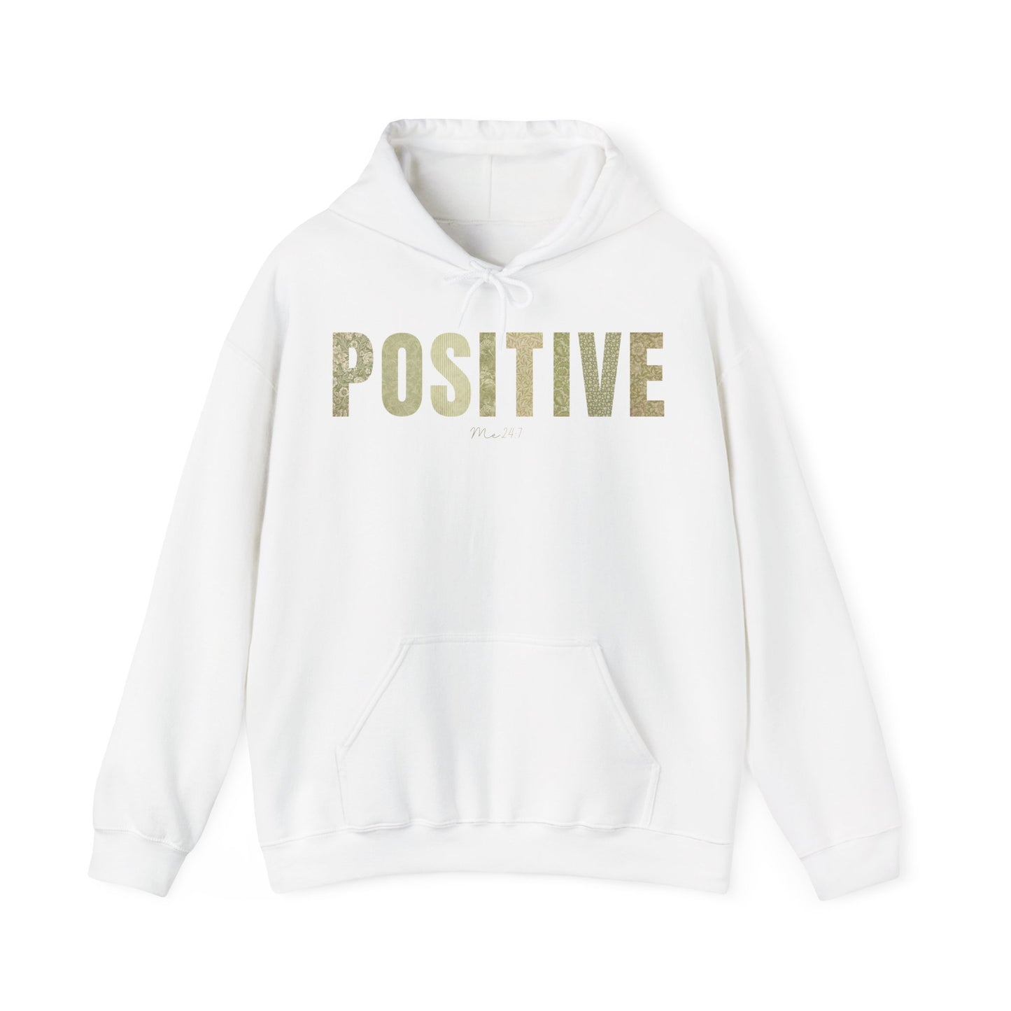 Positive Me 24:7 With Green Patterns Hoodie