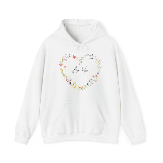 Be You Wildflowers In Heart Shape Hoodie