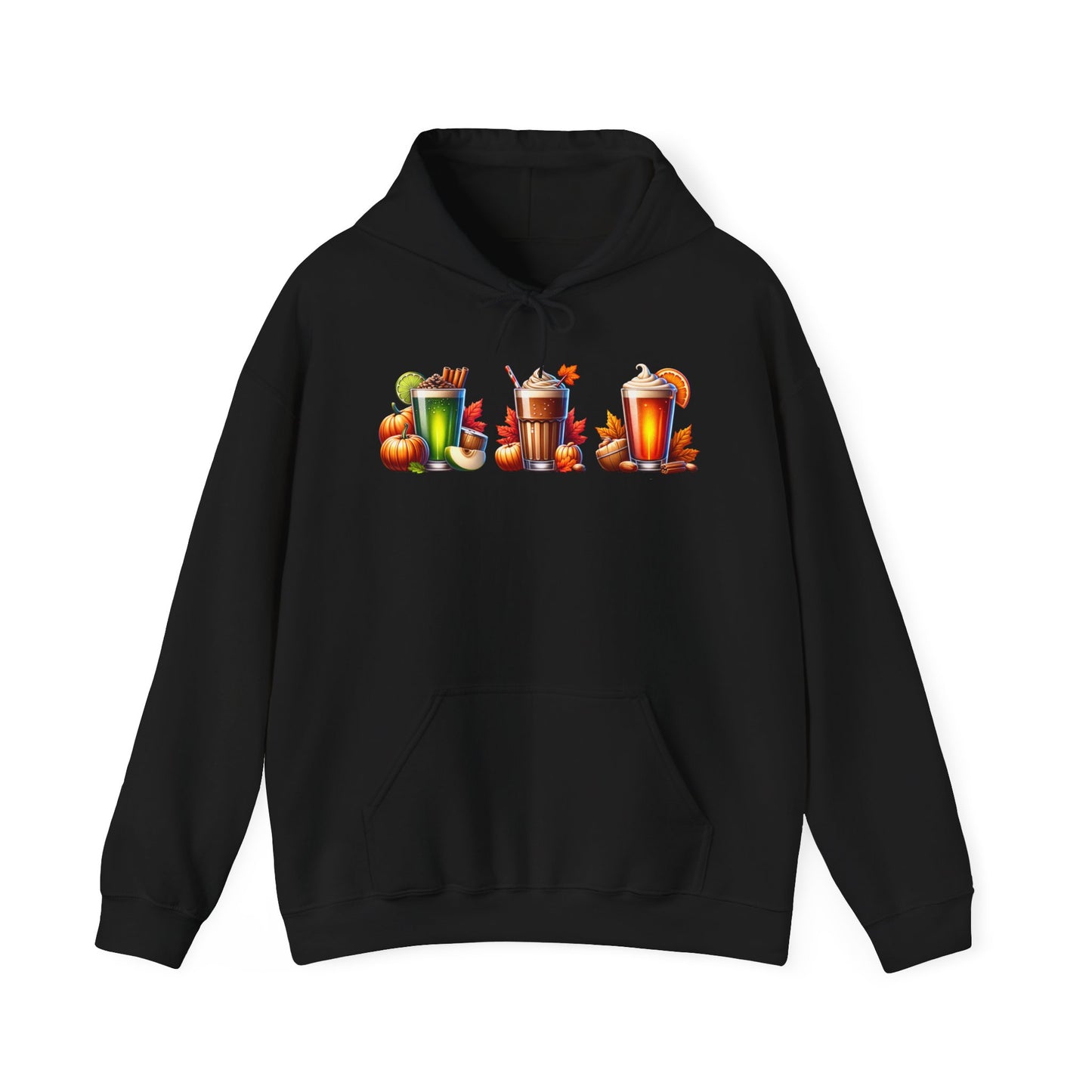 Fall Themed Drinks Graphic Hoodie