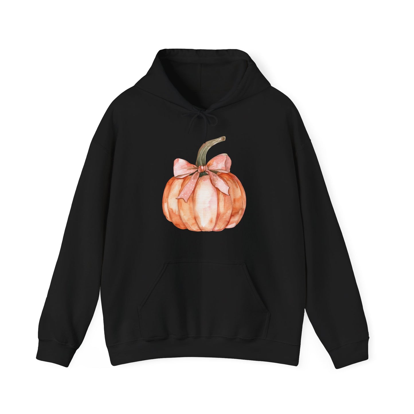 Fall Pumpkin Coquette Bow Hoodie