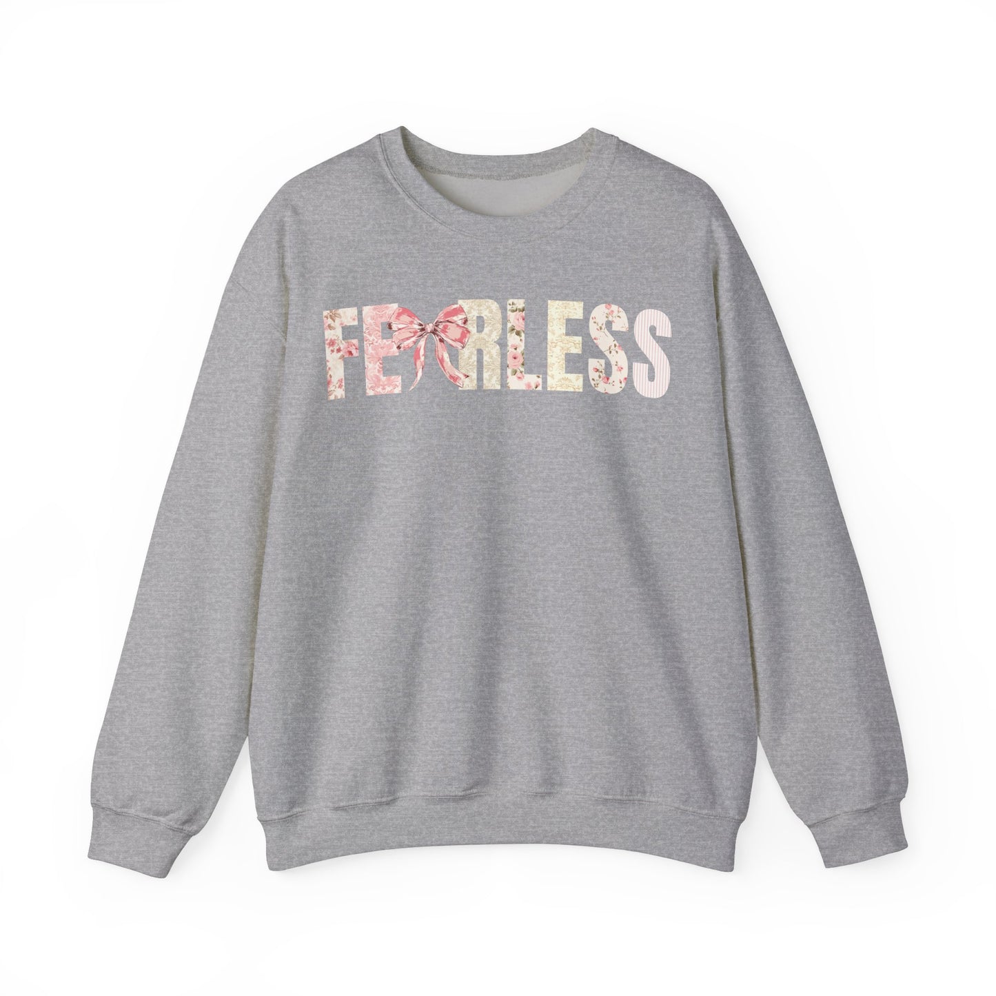 Fearless Pink Floral Coquette Bow Sweatshirt