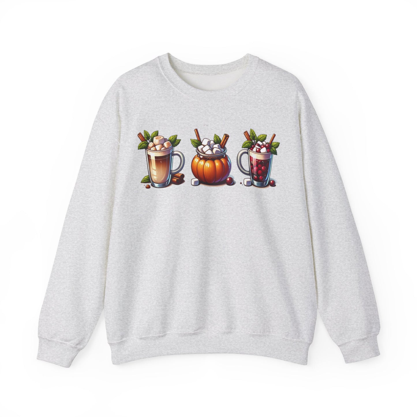 Fall Themed Drinks Graphic Sweatshirt