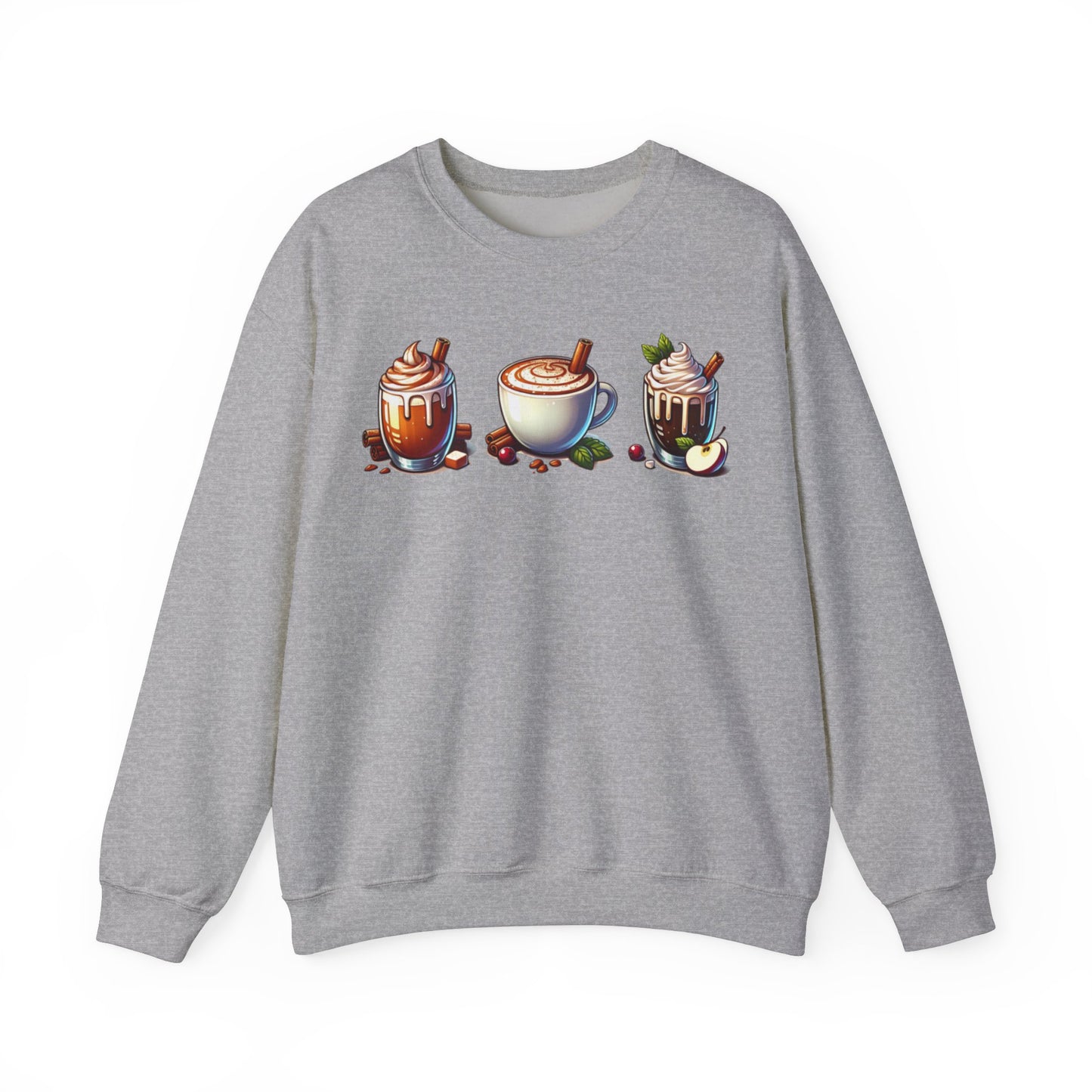 Fall Themed Drinks Graphic Sweatshirt