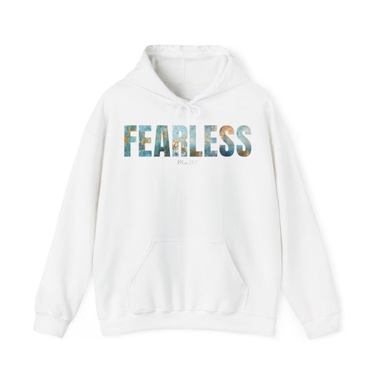 Fearless Me 24:7 Golden Blue Patterns Hoodie