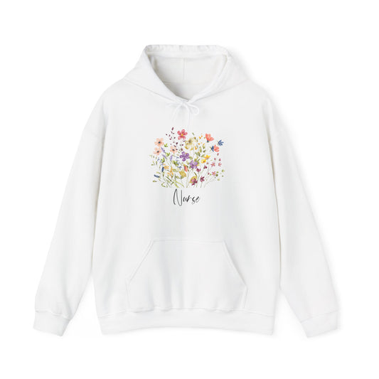 Nurse Wildflowers Graphic Hoodie