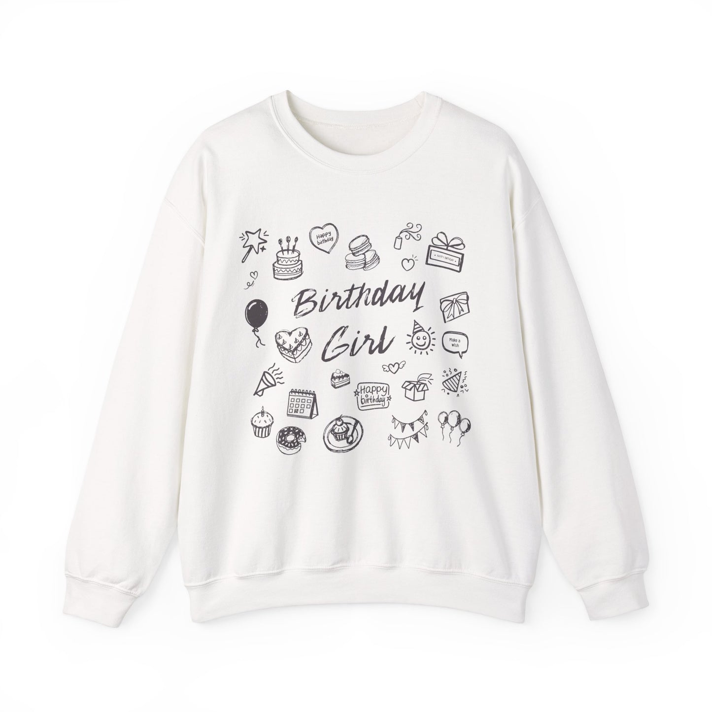 Birthday Girl Doodle Sweatshirt