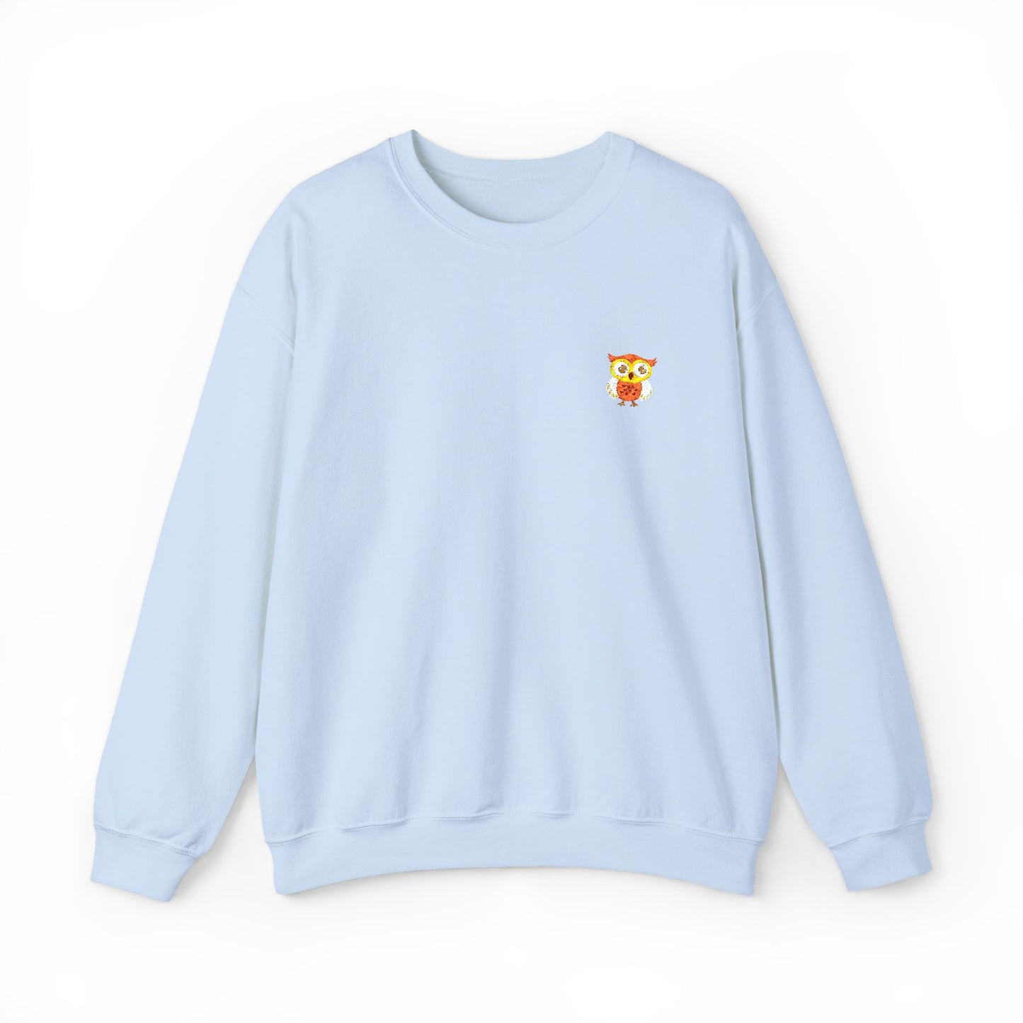 Embroidered Cute Cartoon Owl Sweatshirt