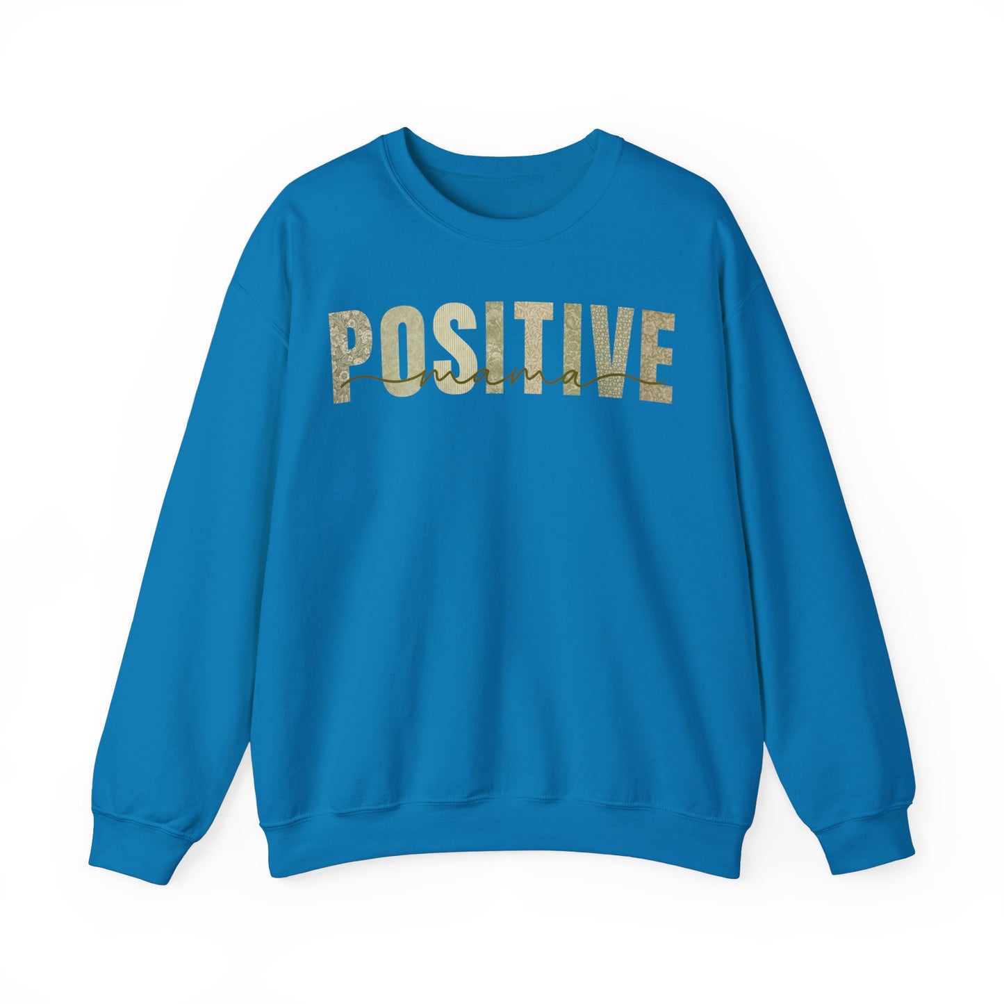 Positive Mama Green Patterns Sweatshirt