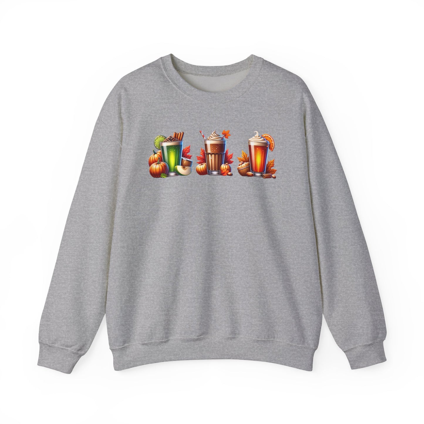 Fall Themed Drinks Graphic Sweatshirt