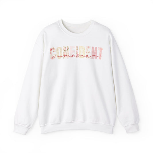 Confident Mama Pink Floral Sweatshirt