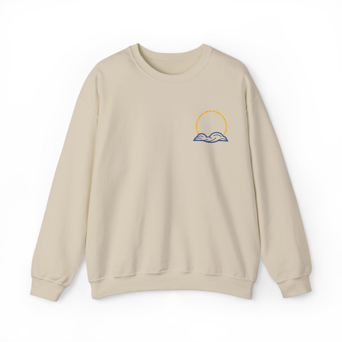 Embroidered Cloud and Sun Sweatshirt