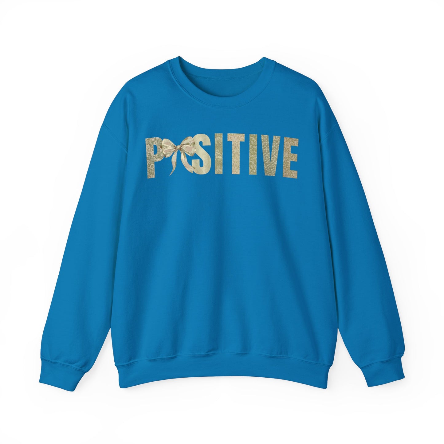 Positive With Coquette Bow Green Patterns Sweatshirt