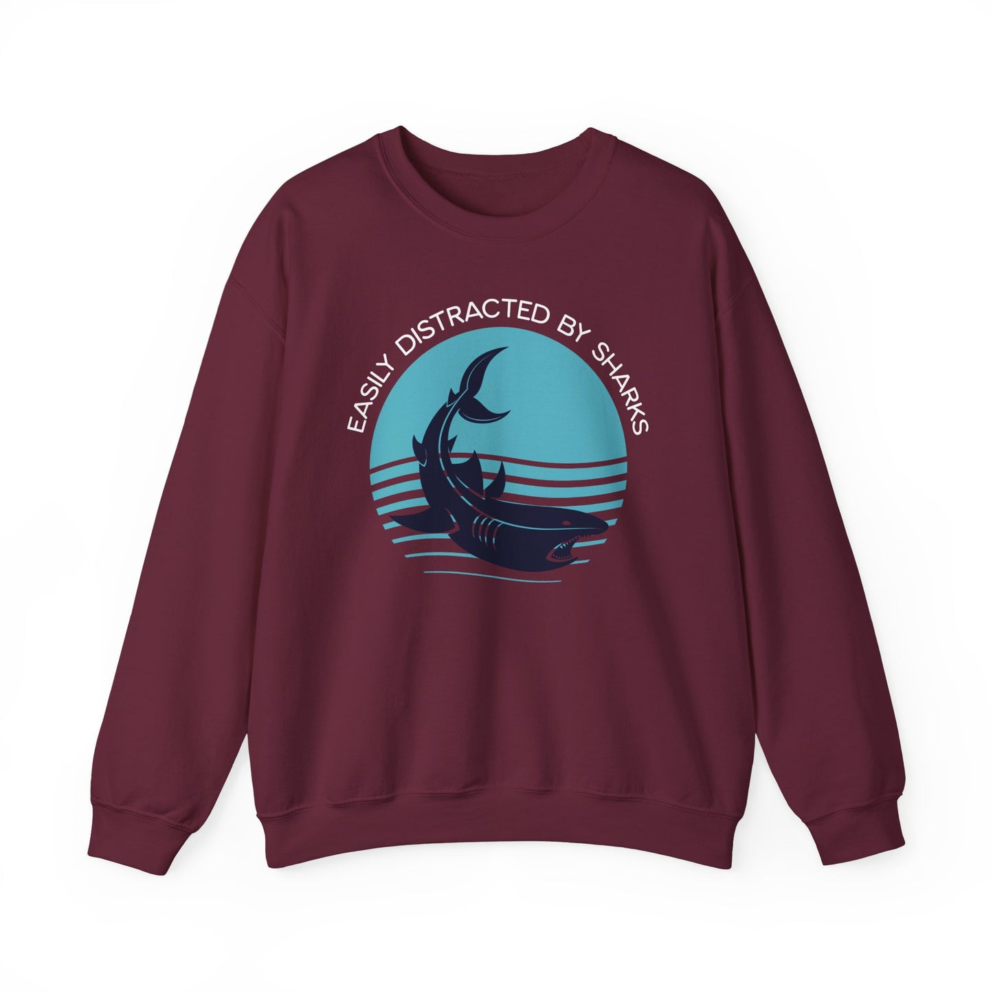 Easily Distracted By Sharks Graphic Sweatshirt