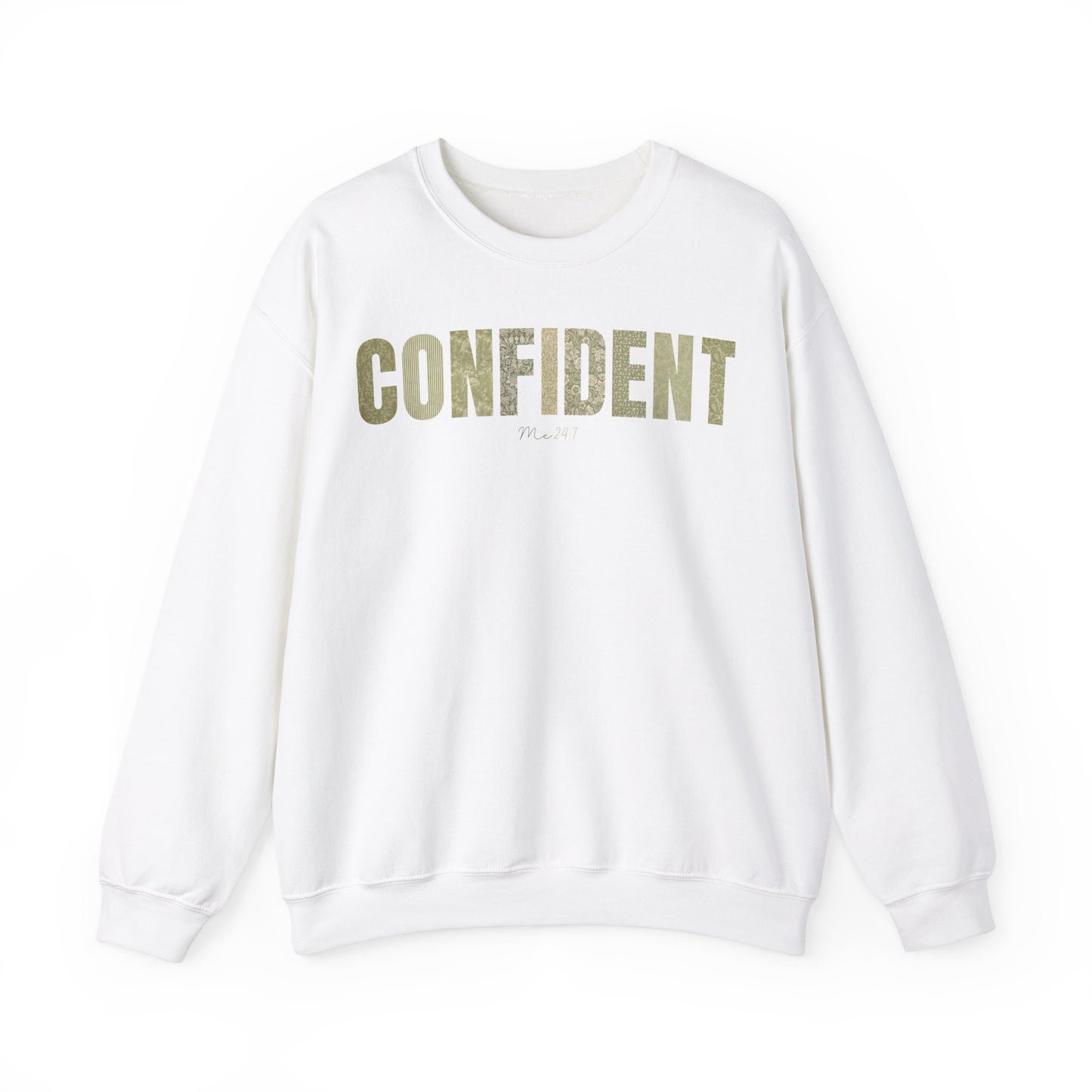 Confident Me 24:7 Green Patterns Sweatshirt