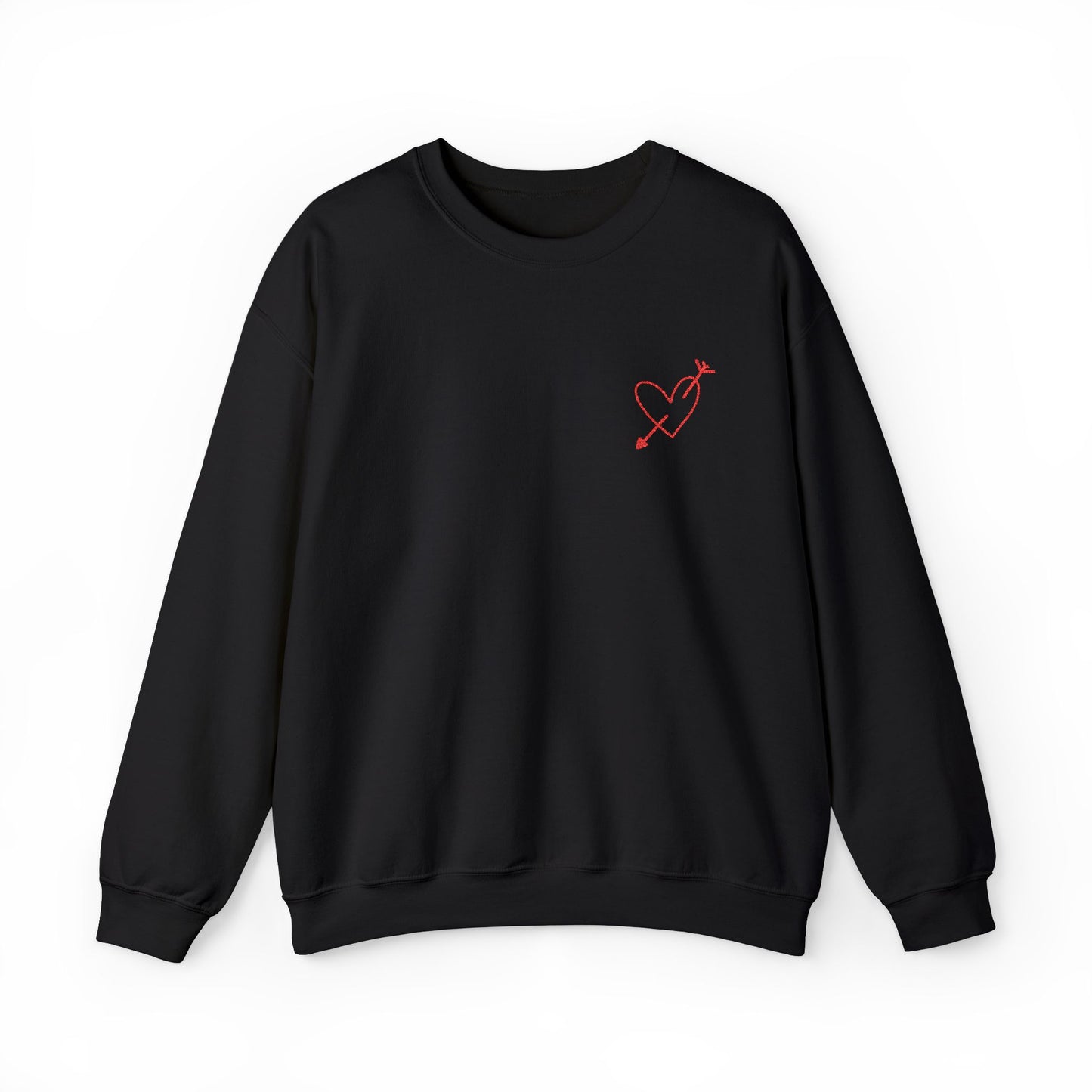Embroidered Heart and Arrow Sweatshirt