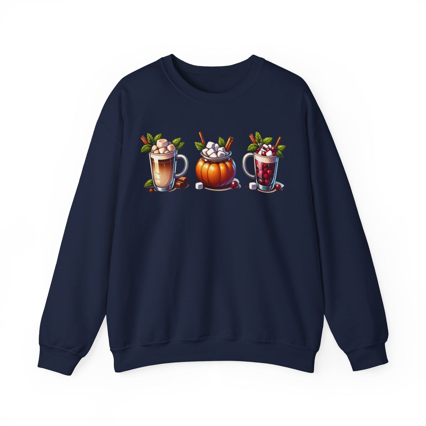 Fall Themed Drinks Graphic Sweatshirt