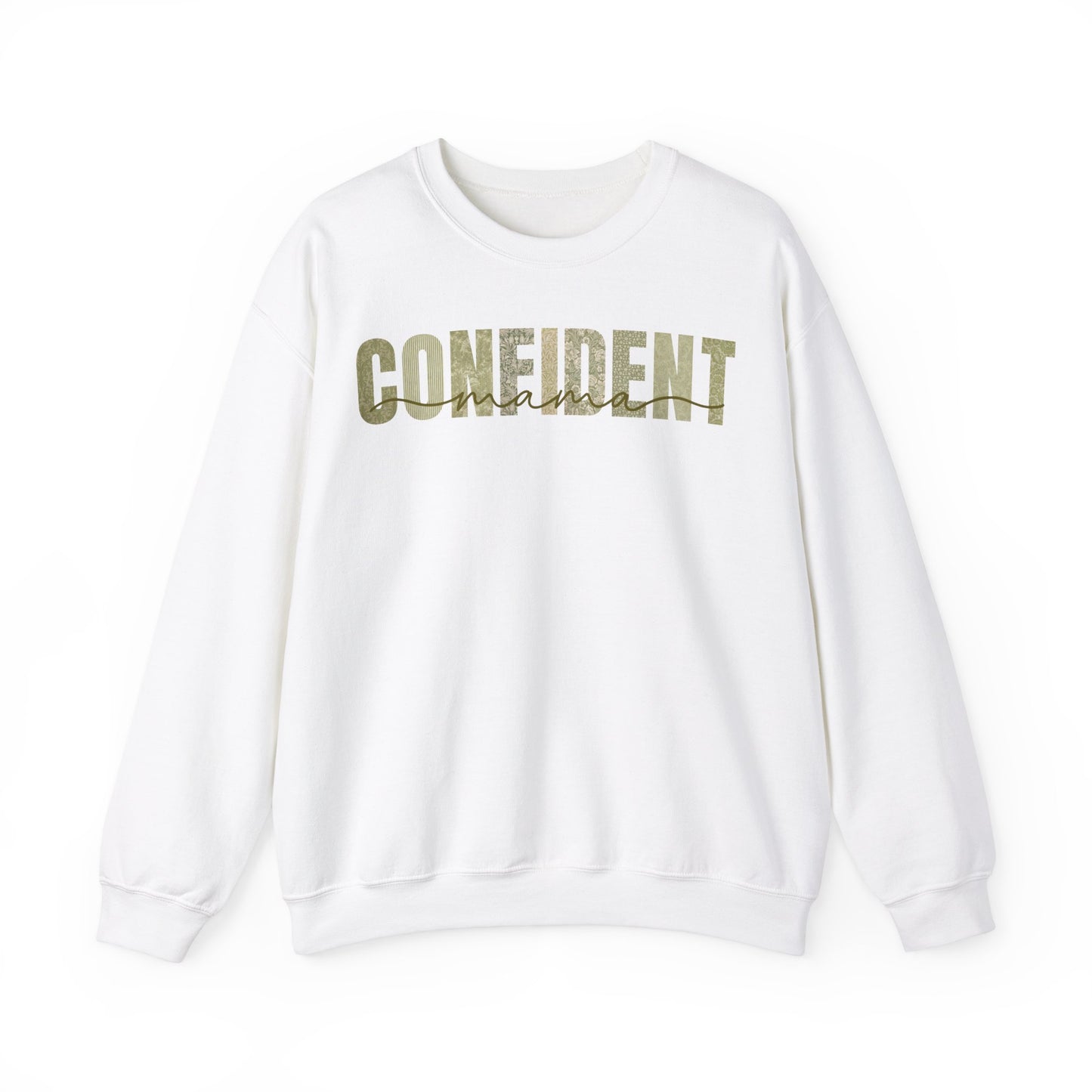 Confident Mama Green Patterns Sweatshirt