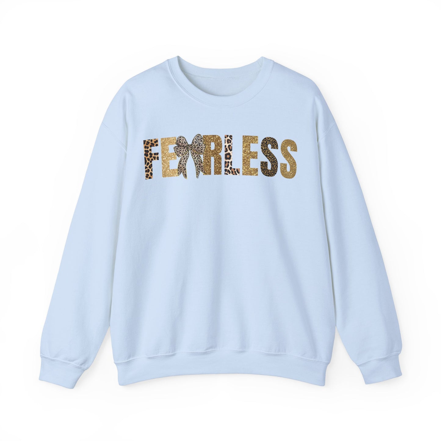 Fearless Leopard Pattern Coquette Bow Sweatshirt