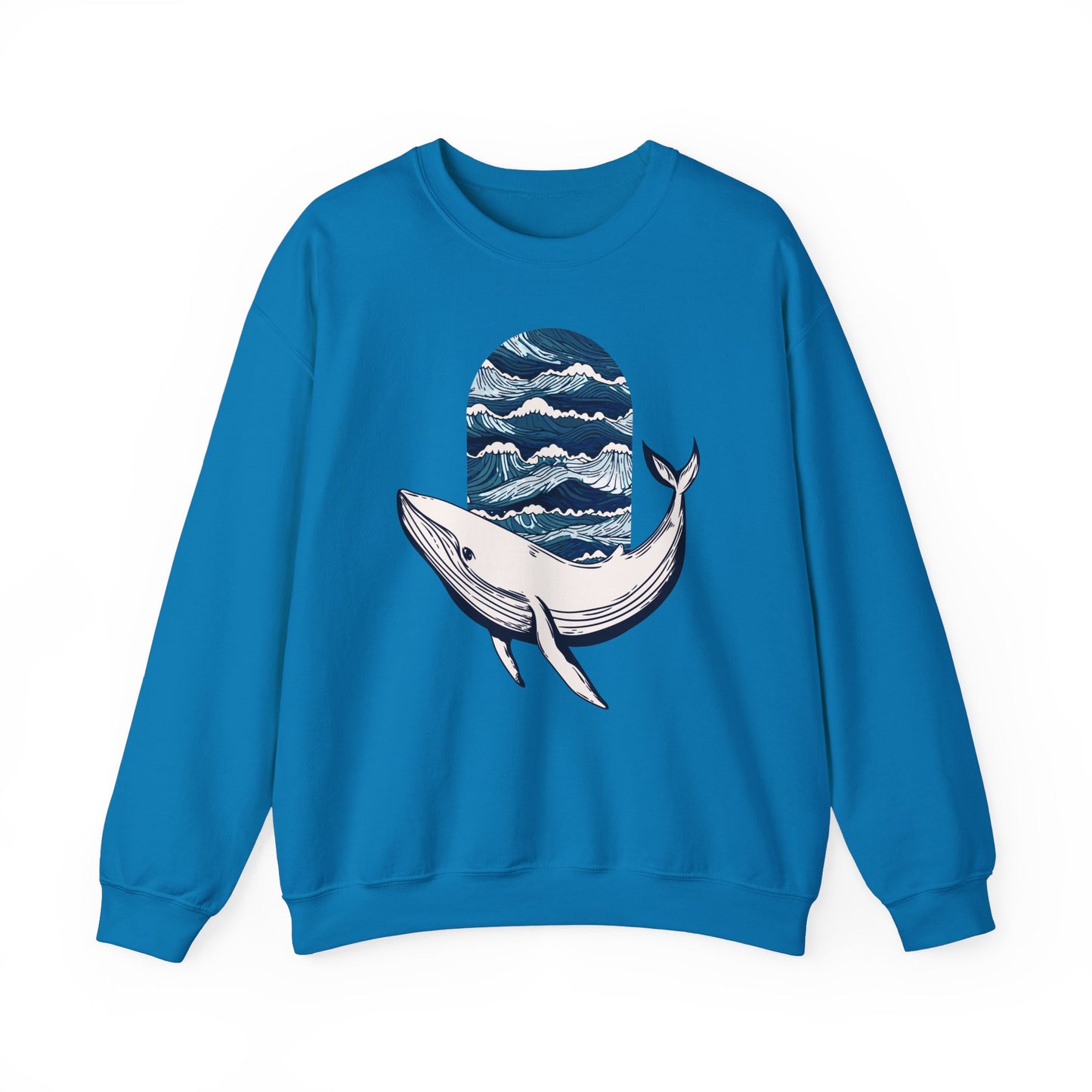 Ocean Waves Whale Sweatshirt