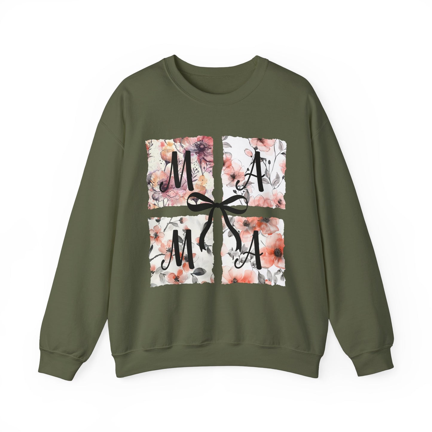 Floral Mama Coquette Bow Sweatshirt