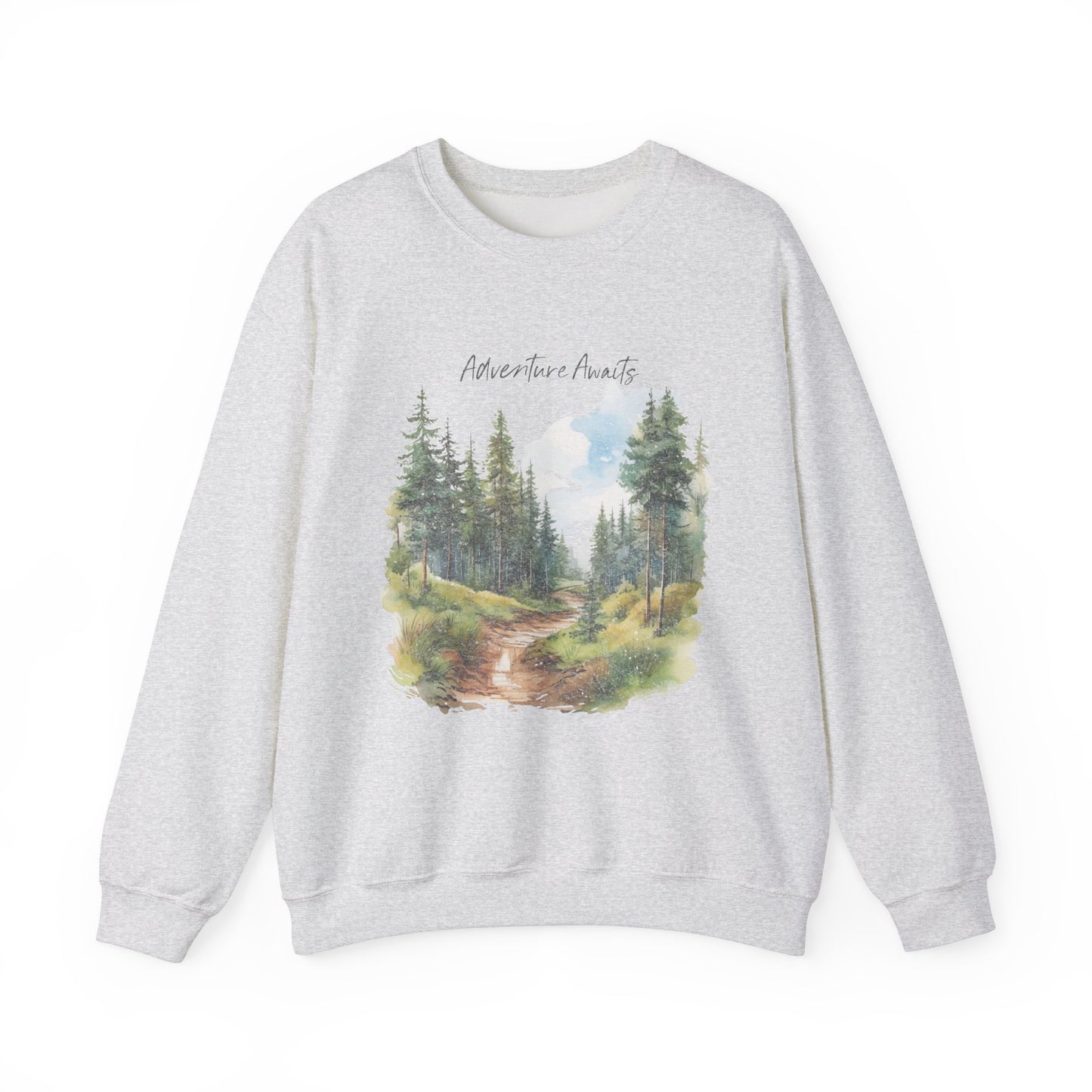 Adventure Awaits Nature Watercolor Sweatshirt