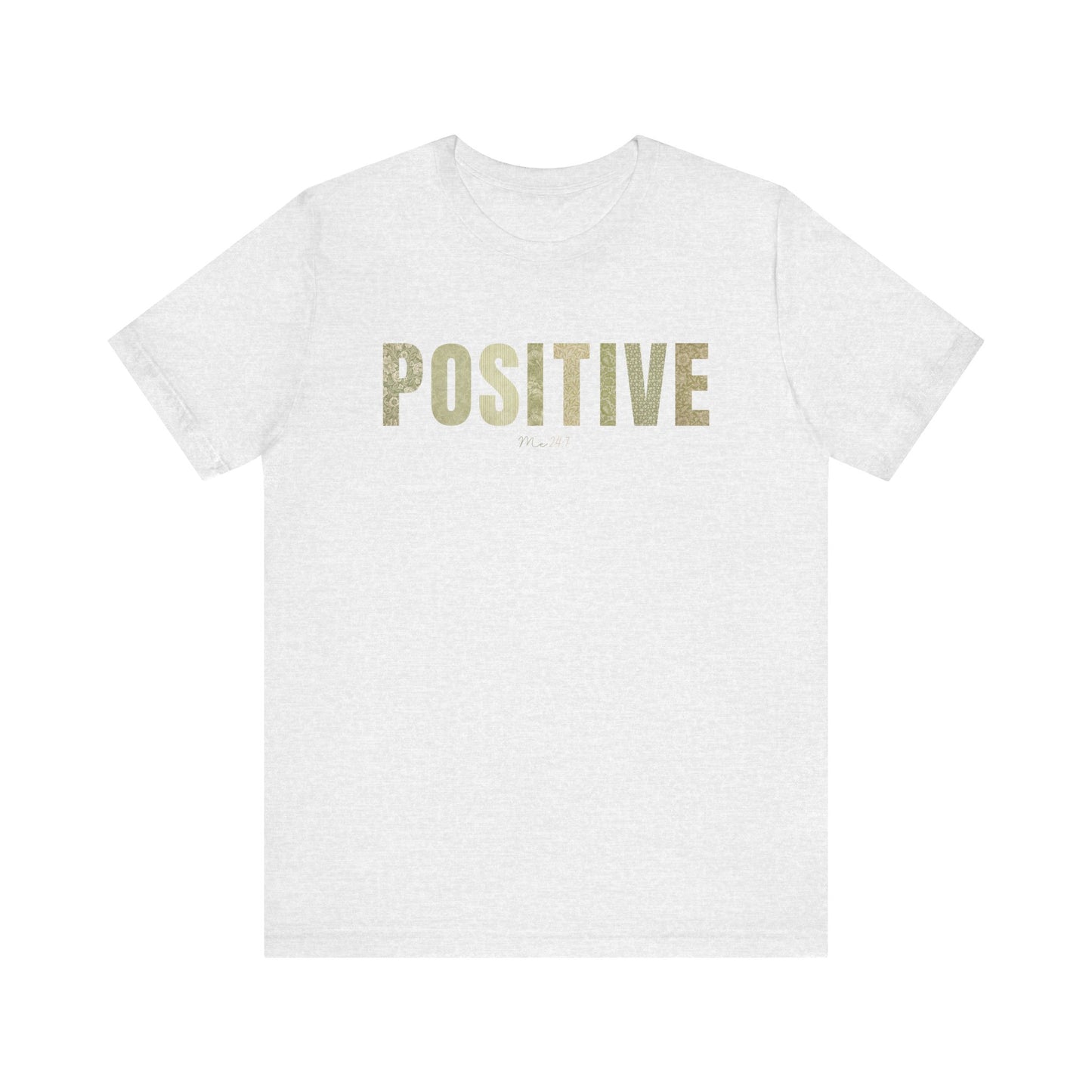 Positive Me 24:7 T-shirt With Green Patterns