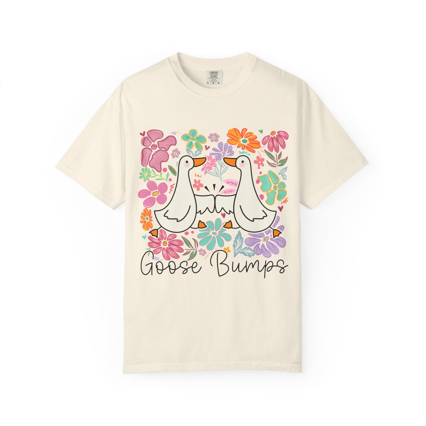 Comfort Colors Silly Goose Bumps Floral T-shirt