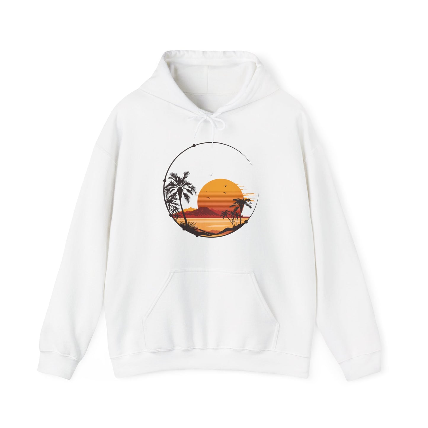 Retro Sunset Tropical Hoodie