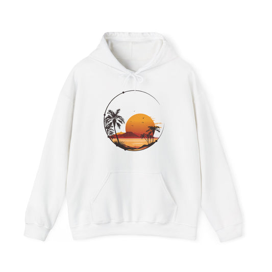 Retro Sunset Tropical Hoodie