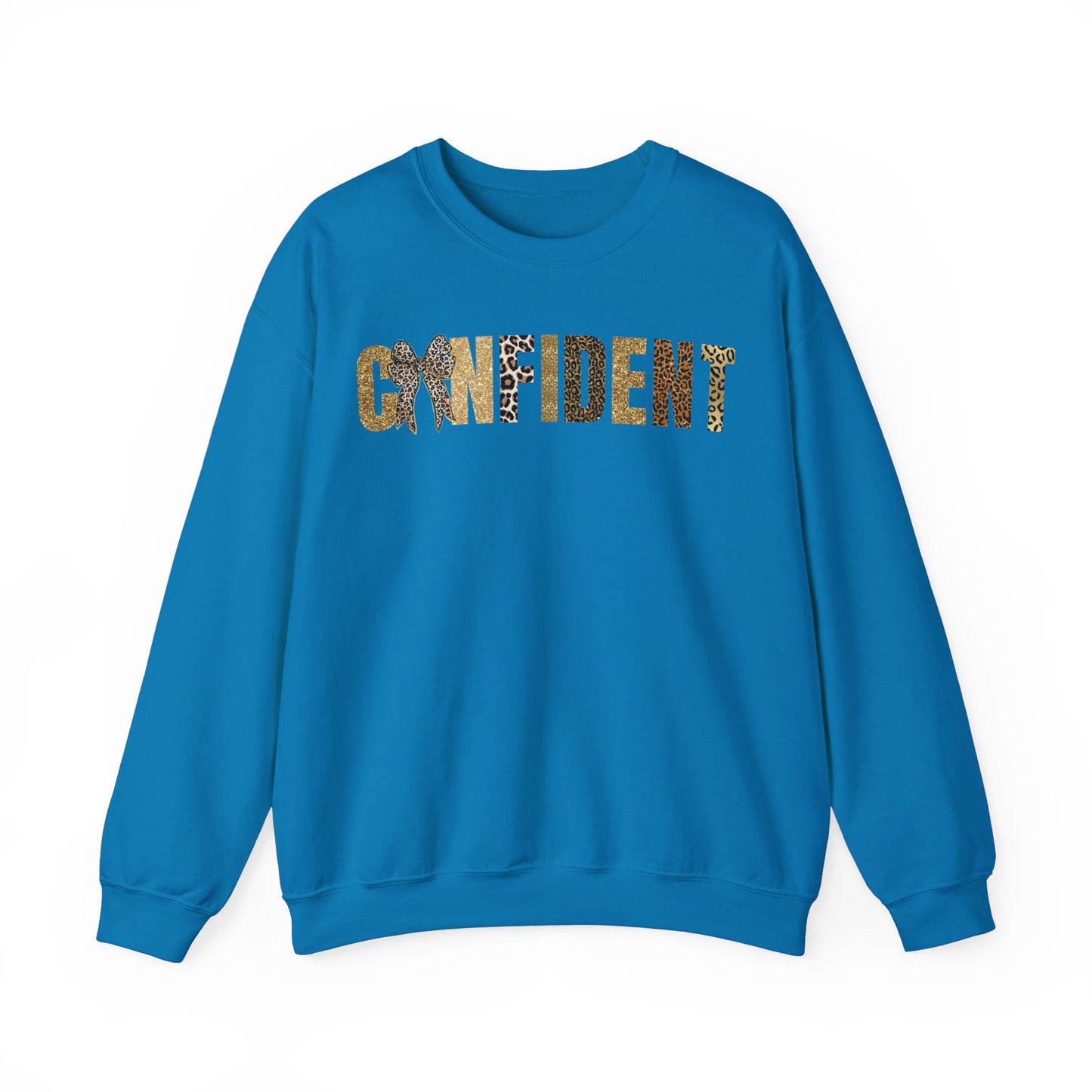 Confident Leopard Pattern Coquette Bow Sweatshirt