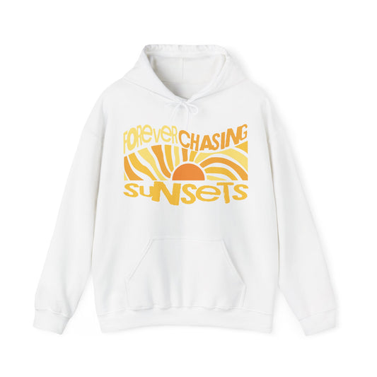 Forever Chasing Sunsets Groovy Graphic Hoodie
