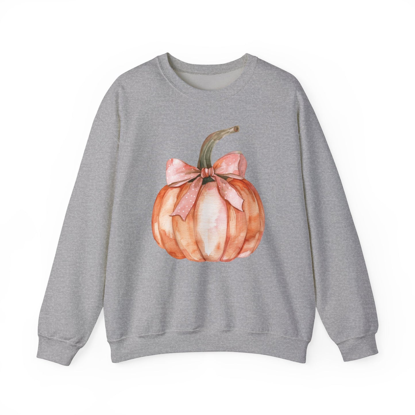 Fall Pumpkin Coquette Bow Sweatshirt