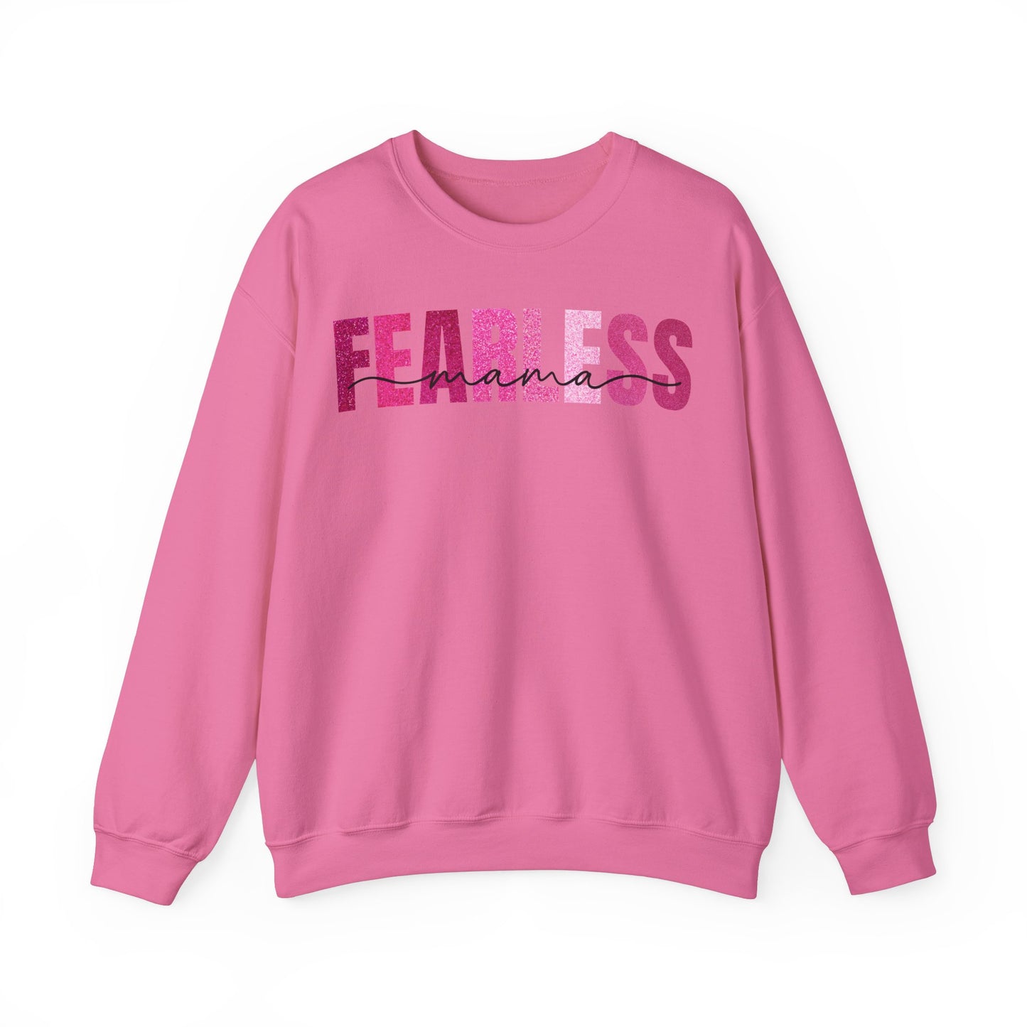 Fearless Mama Glitter Pink Patterns Sweatshirt