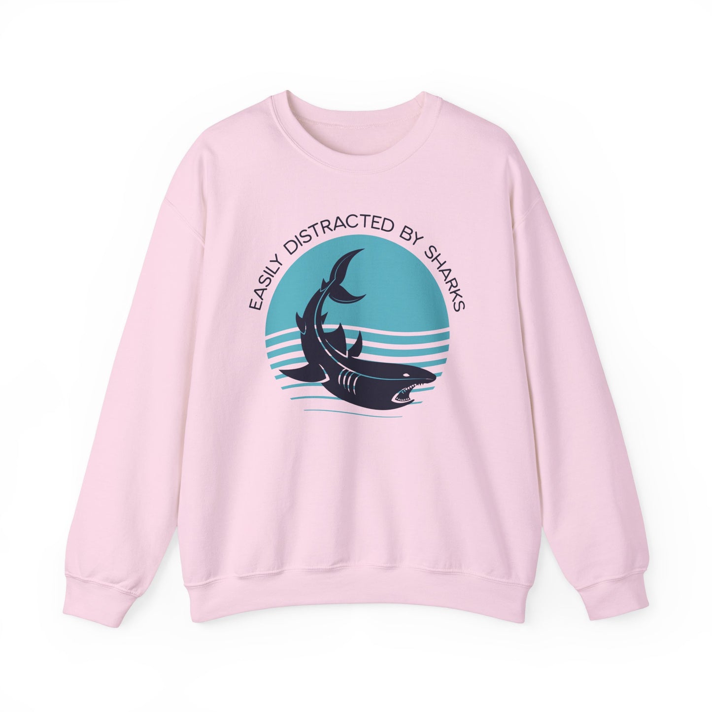 Easily Distracted By Sharks Graphic Sweatshirt