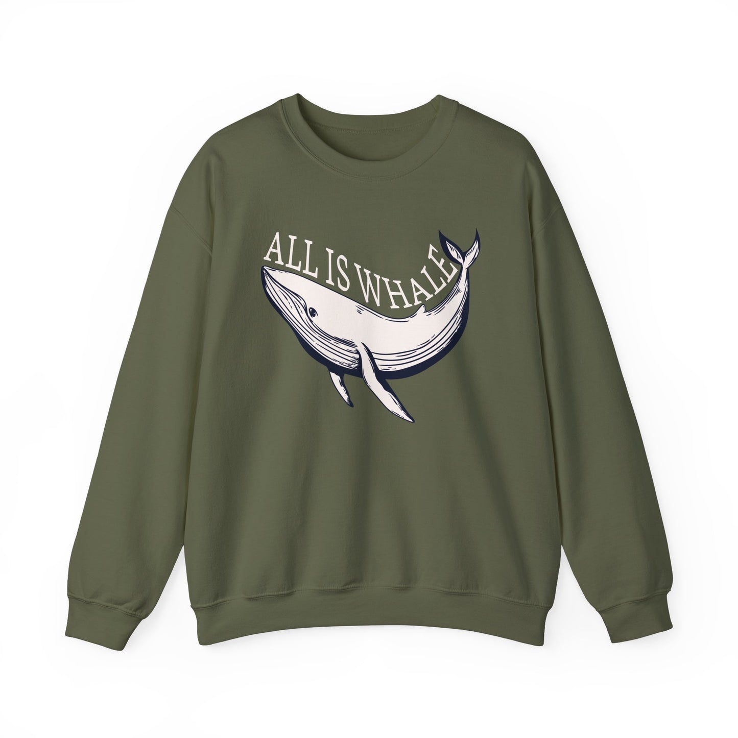 All is Whale Playful Whale Graphic Sweatshirt