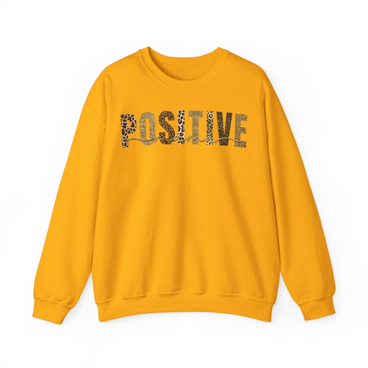 Positive Mama Glitter Leopard Patterns Sweatshirt