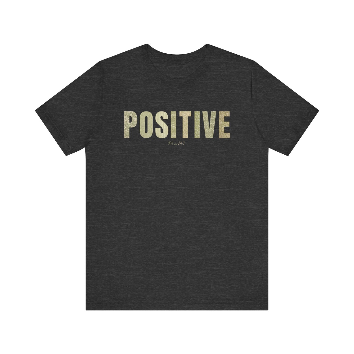 Positive Me 24:7 T-shirt With Green Patterns