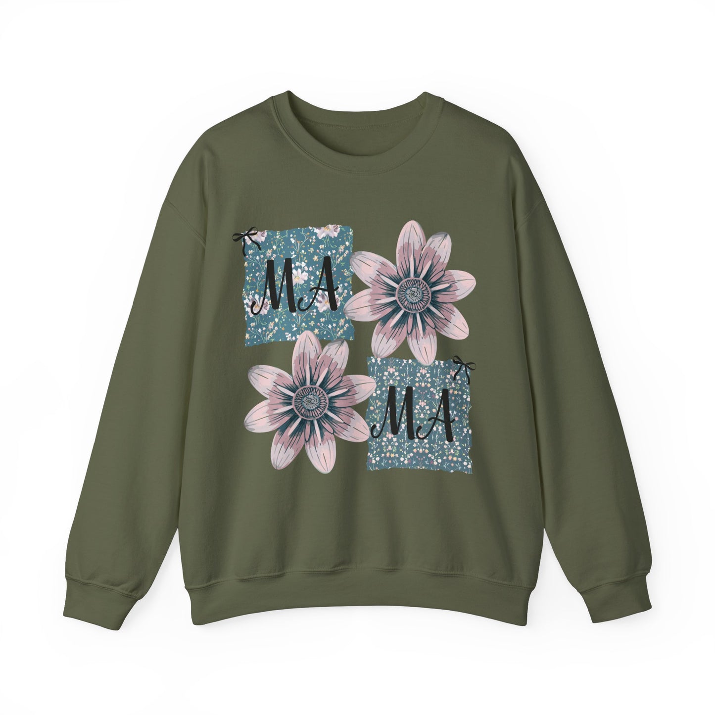 Floral Mama Coquette Bow Sweatshirt