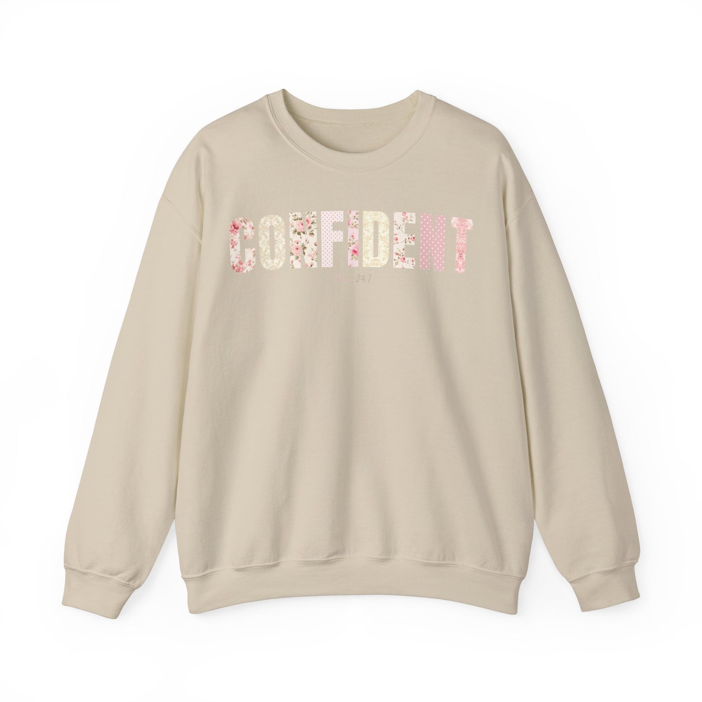 Confident Me 24:7 Pink Floral Patterns Sweatshirt