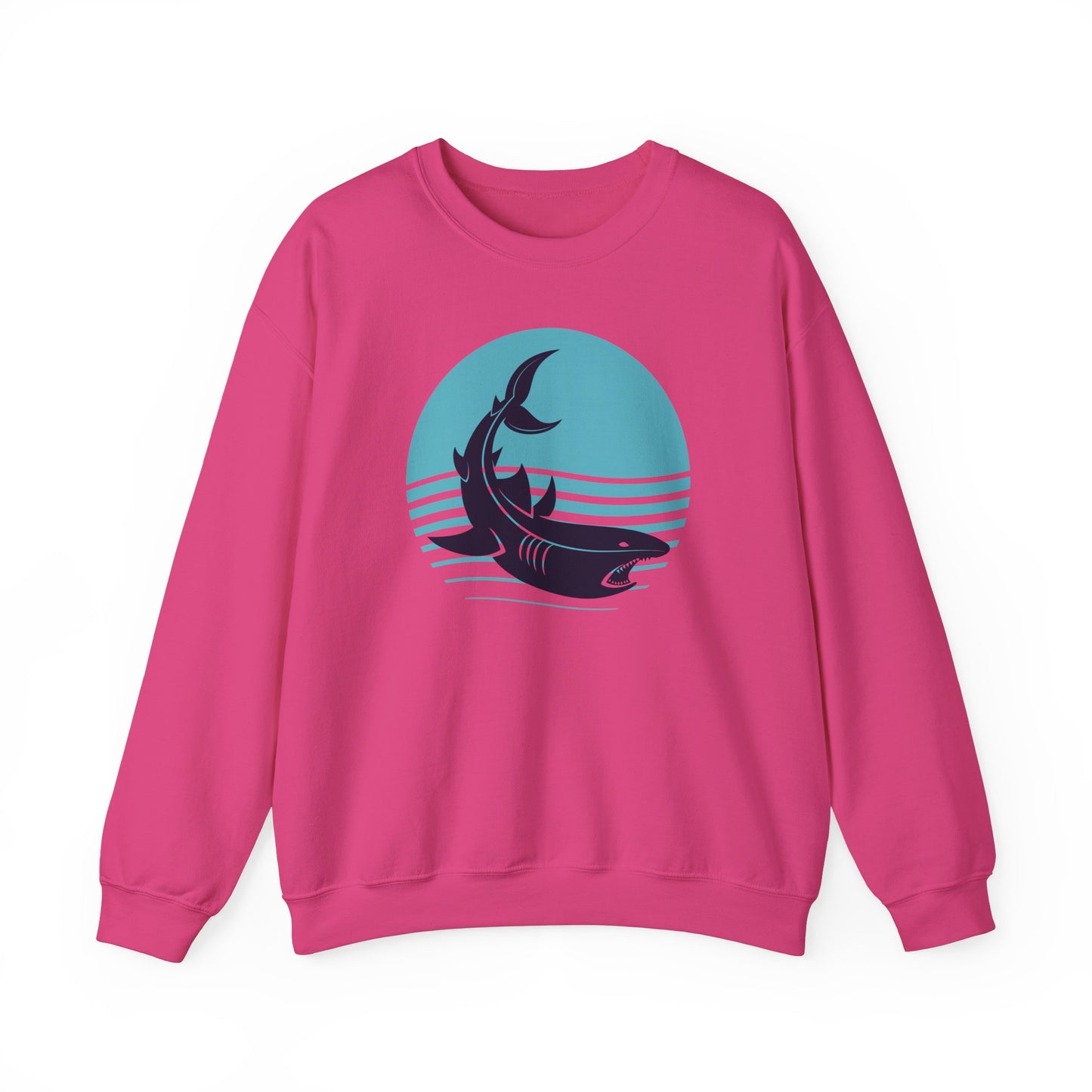 Shark and Waves Graphic Sweatshirt