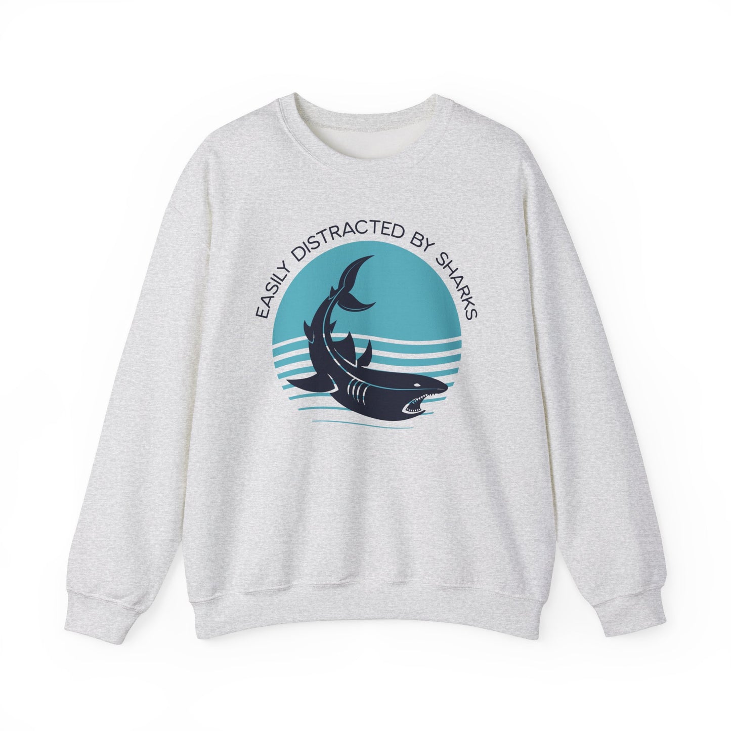 Easily Distracted By Sharks Graphic Sweatshirt