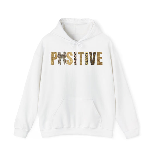 Positive Coquette Bow Glitter Leopard Patterns Hoodie