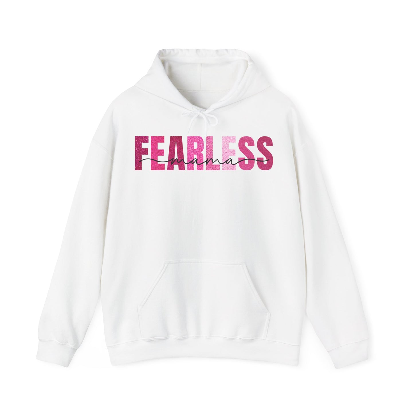 Fearless Mama In Glitter Pink Patterns Hoodie