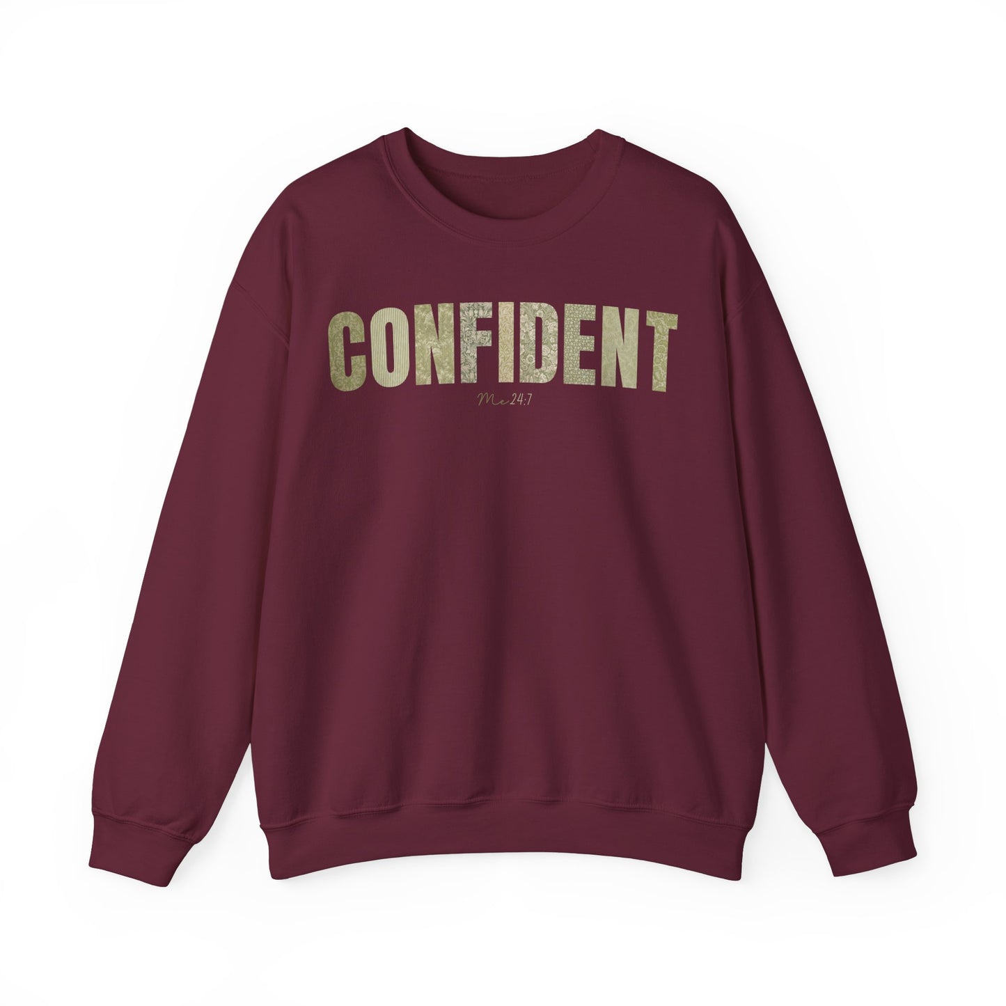 Confident Me 24:7 Green Patterns Sweatshirt