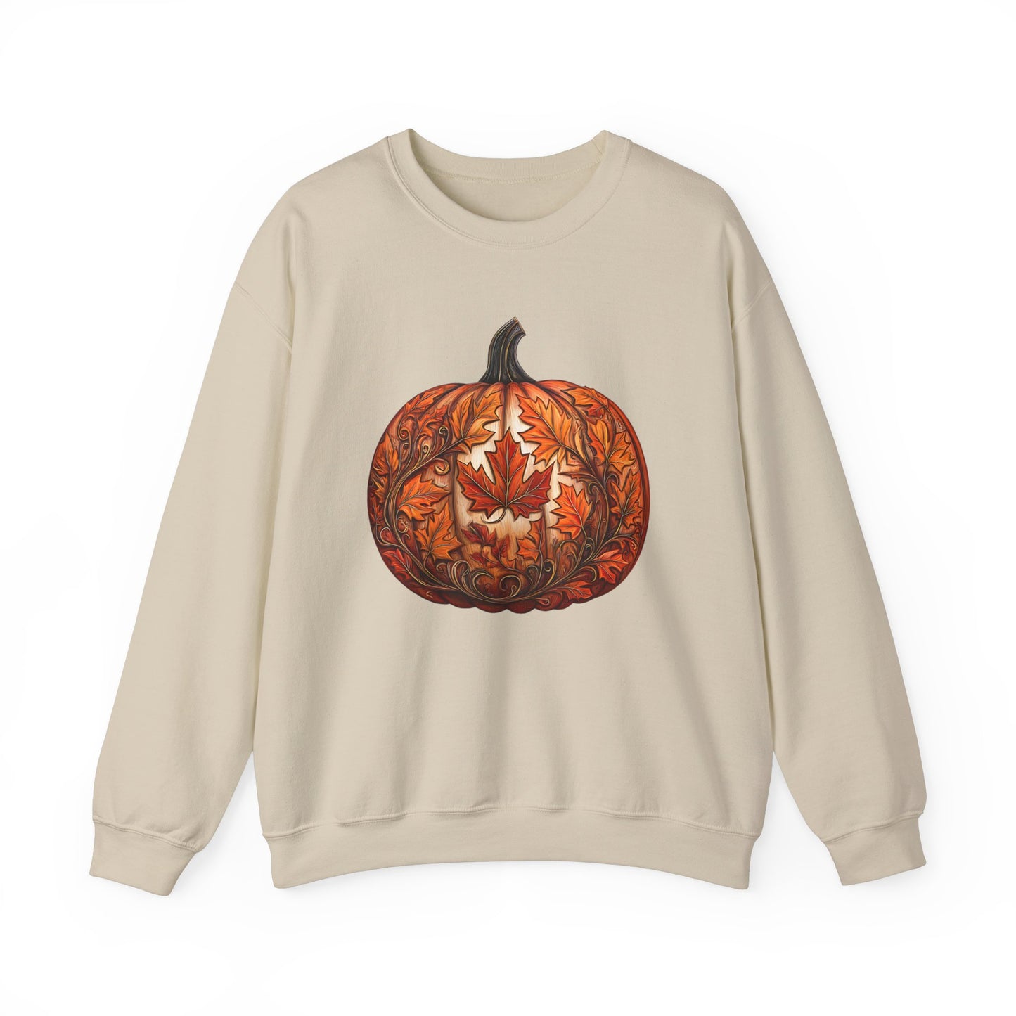 Pumpkin Made of Maple Leaves Sweatshirt